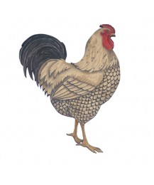 Wyandotte Cockerel Wall Plaque Wyandotte Cockerel Wall Plaque